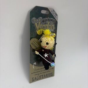 Watchover Voodoo Sagittarius Zodiac String Doll Keychain Ref 203 New